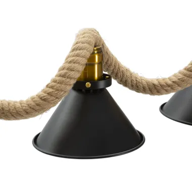 Lampa wisząca CUP/ROPE 5-punktowa 130x20x80 cm